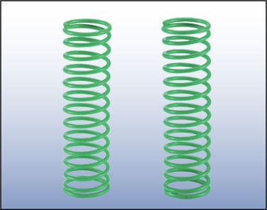 #258369 Front Shock Spring Green (Hard)